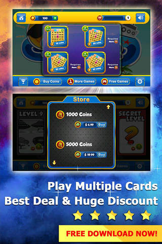 Bingo Lucky Sky PRO - Play Online Casino and Gambling Card Game for FREE ! screenshot 3