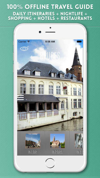 Bruges Travel Guide with Offline City Street Maps