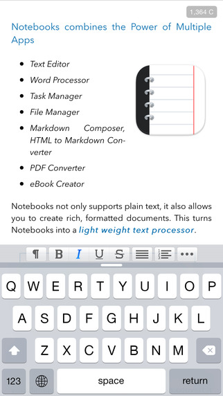 【免費生產應用App】Notebooks 8 for iPhone-APP點子