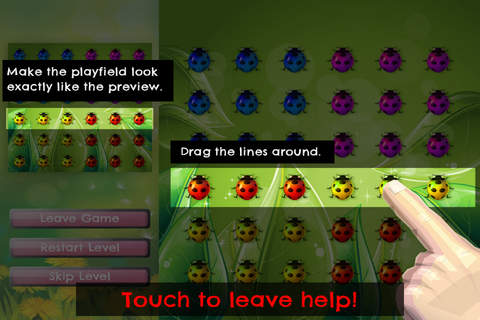 Bug's Line - PRO - Shift Rows And Match Lady Bugs Puzzle Game screenshot 4