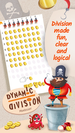 Montessori MatheMAGICs: Dynamic Division Lite - Educational Math Game for Kids - 2nd grade