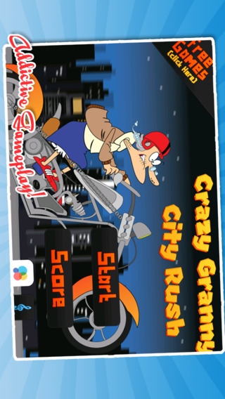 【免費遊戲App】Crazy Granny City Rush Free - Bike Racing with Police Car-APP點子