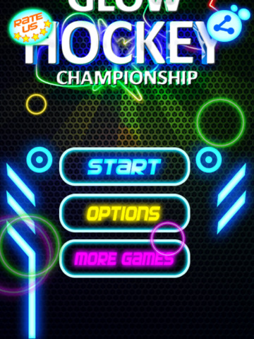 【免費遊戲App】Glow Hockey Xtreme Free-APP點子