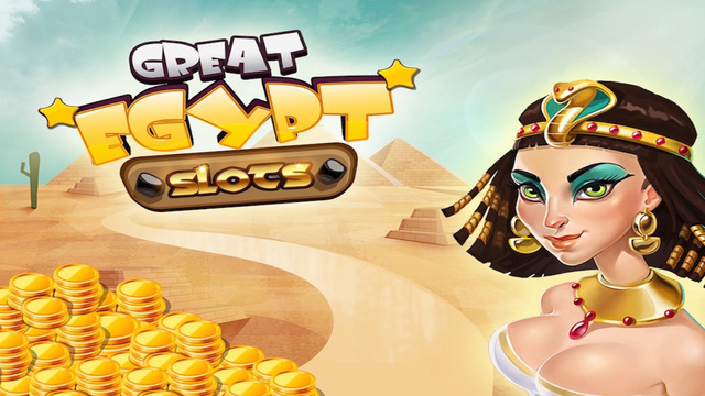 Great Egypt Slots - A fun addictive Las Vegas treasure winning casino game.