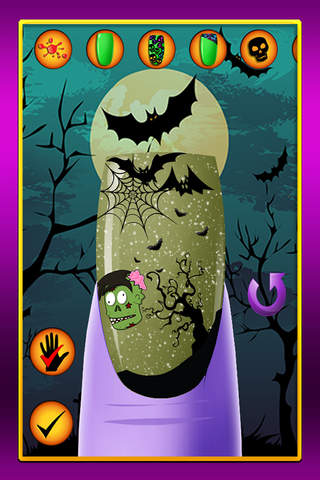 Spooky Spa Style Designs: Monster Girl Nail Polish Art Salon PRO screenshot 2