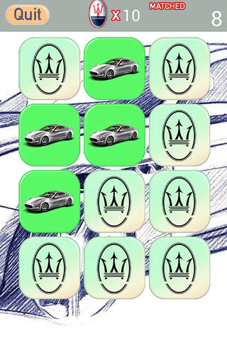 Matching Card For Super Car Maserati Version screenshot 2