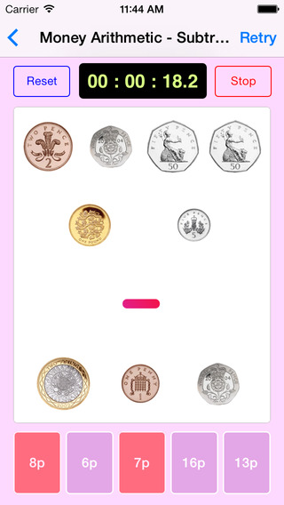 【免費教育App】Money Maths - British Pound Coins-APP點子