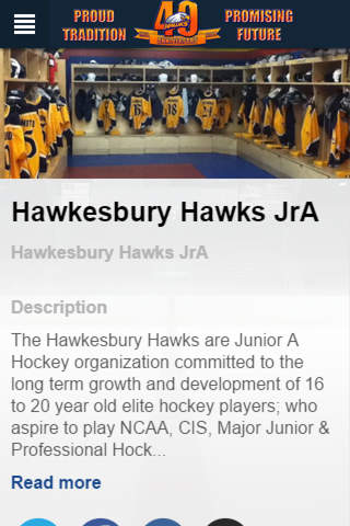 Hawkesbury Hawks JrA screenshot 2