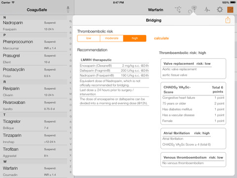 【免費醫療App】CoaguSafe - Coagulation and invasive procedures-APP點子