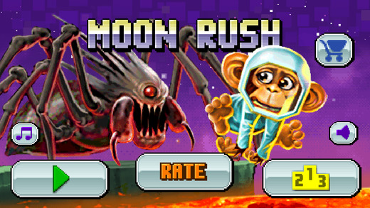 【免費遊戲App】Moon Rush-APP點子