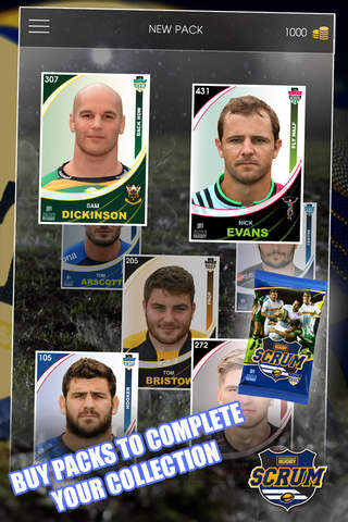 Scrum - the only official digital card collection of  Aviva Premiership Rugby screenshot 3