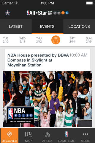 NBA All-Star NYC App screenshot 2