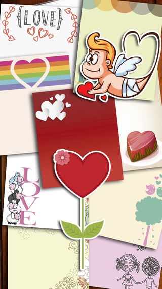 Create love cards with stickers and photos - Premium