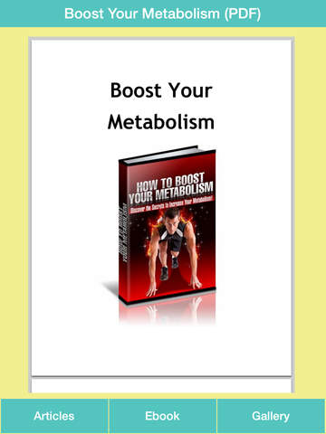 【免費健康App】Fast Metabolism Guide - How To Boost Your Metabolism For Healthy!-APP點子