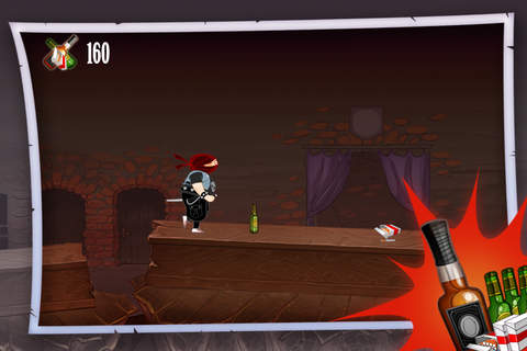 Mighty Metal Ninja Run+ - A Drunken Monk against Underground Villains HD screenshot 3