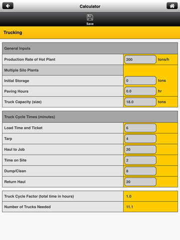 【免費商業App】Caterpillar Paving Production Calculator-APP點子