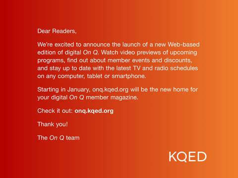 ON Q — KQED Member Magazine screenshot 2