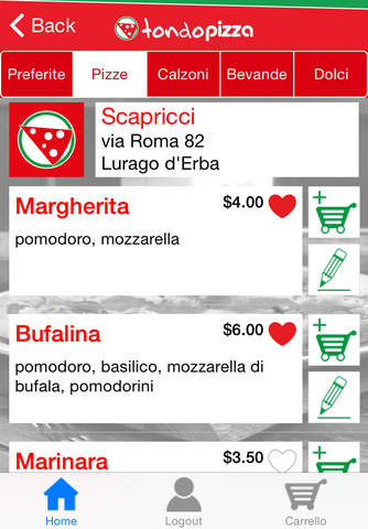 TondoPizza ordina online la pizza screenshot 2