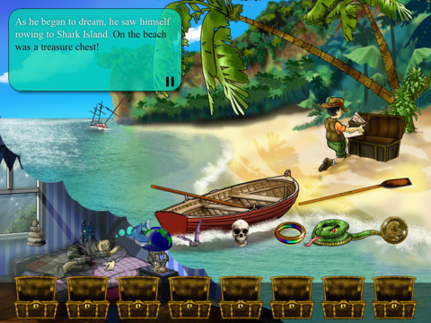 【免費書籍App】Treasure Kai and the Lost Gold of Shark Island - Interactive Book App for Kids-APP點子