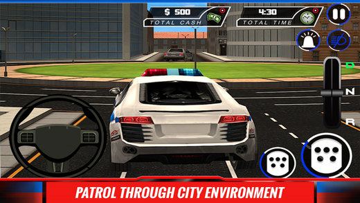 City Police Car Driver simulator – Drive in cops vehicle chase arrest the robbers
