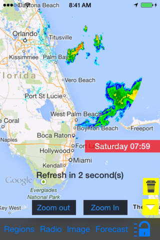 Florida/US NOAA Instant Radar Finder/Alert/Radio/Forecast All-In-1 - Radar Now screenshot 2