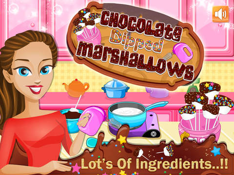 【免費遊戲App】Creamy chocolate dipped Marshmallows-APP點子