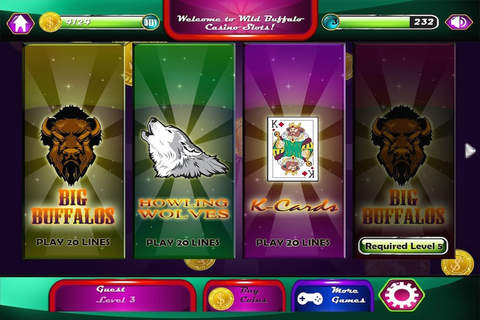 AAA Wild Buffalo Moon Casino Slot Game FREE screenshot 3