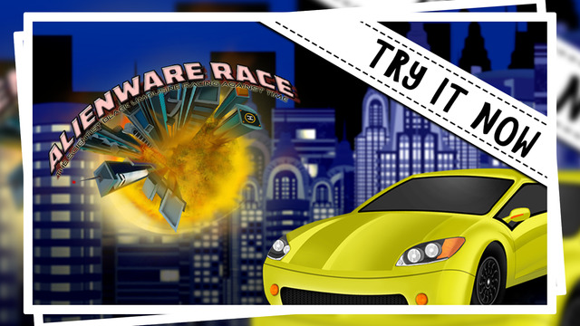 Alienware Race : The Scientist Black Limousine Racing Against Time - Premium