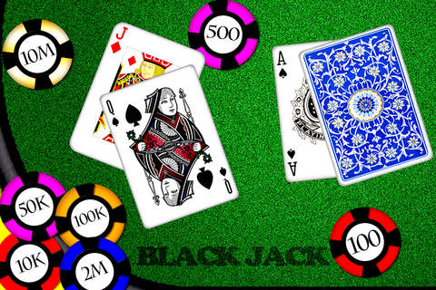 A Aj Blackjack 21 + Free casino style Las Vegas best poker cards game make rich screenshot 3