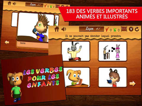 【免費教育App】Les Verbes pour les enfants –Partie 1-APP點子