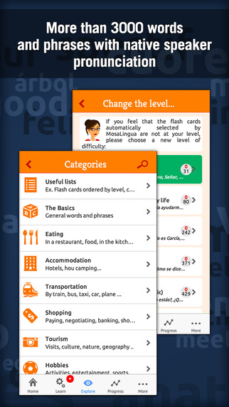 【免費教育App】Learn Spanish with MosaLingua-APP點子