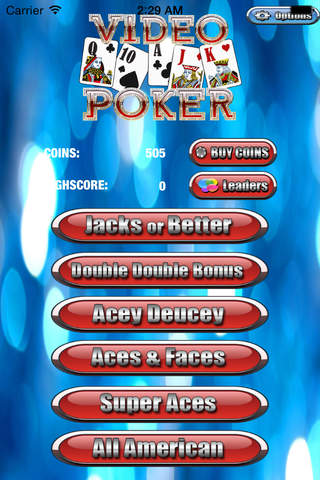`` Aces Max Bet Double Double Bonus Video Poker screenshot 2
