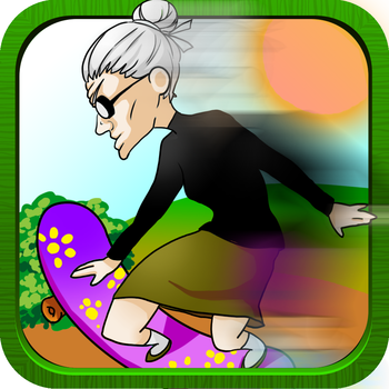 Amazing Skating Granny HD - The Oldest Fastest Racer Alive LOGO-APP點子