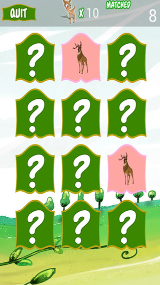 Characters Matching Game For Bambi Version