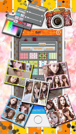 【免費攝影App】Cute Cartoon Sticker Photo Girl Frame-APP點子