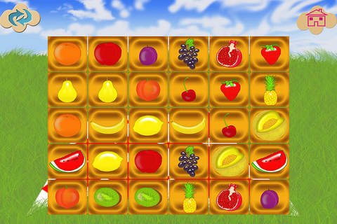 Fruits Match Preschool Learning Experience Memory Flash Cards Game screenshot 4