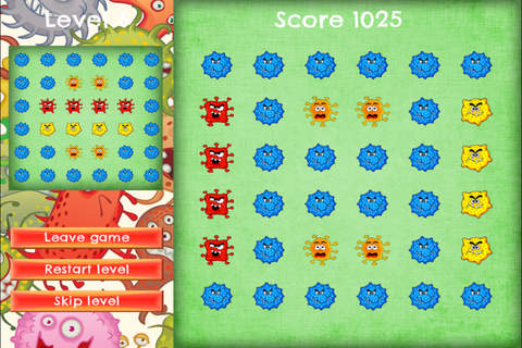 Virus Hunter - PRO - Slide Rows And Match Virus Types Super Puzzle Game screenshot 3
