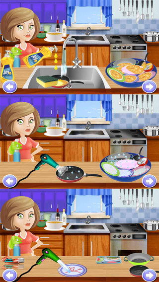 Kids Dish Washing Cleaning - Play Free Kitchen Game
