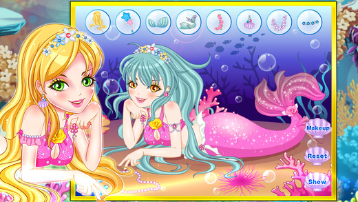Mermaid princess party dressup