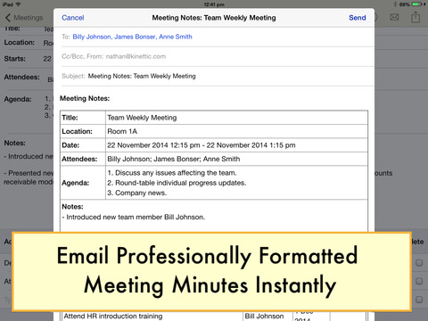 Meeting Notepad screenshot 4