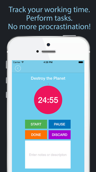 【免費生產應用App】Pomodoro GTD - Stop procrastination and multitasking, work & study without linger, fluctuate and dilly-dally-APP點子