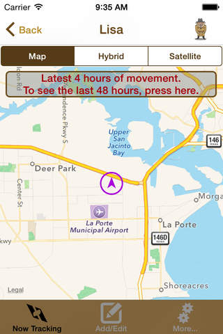 iCaughtU! - iPhone GPS Tracker Pro screenshot 2