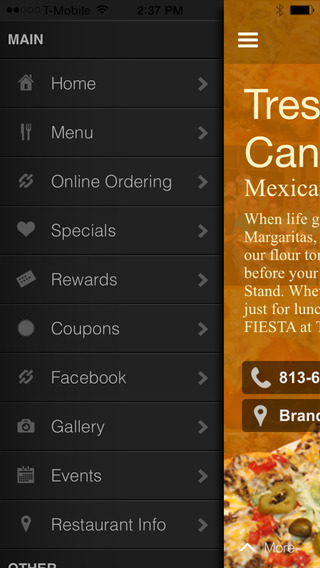 【免費生活App】Tres Amigos Cantina-APP點子