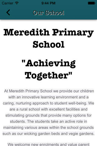 Meredith Primary School screenshot 2