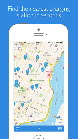 ChargeUpApp NYC - charging locations wifi cords more
