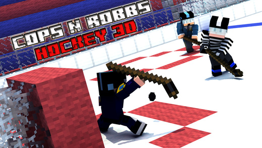 Cops N Robbers Ice Hockey Sport 3D with skin exporter for minecraft