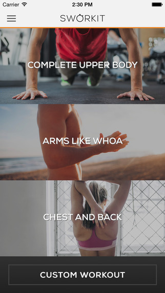Upper Body Sworkit - Arm chest shoulder upper body workout trainer