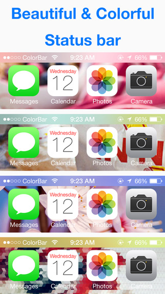 【免費娛樂App】ColorBar for iOS 8 - Customize the color of the dock and status bar on top of the wallpaper-APP點子