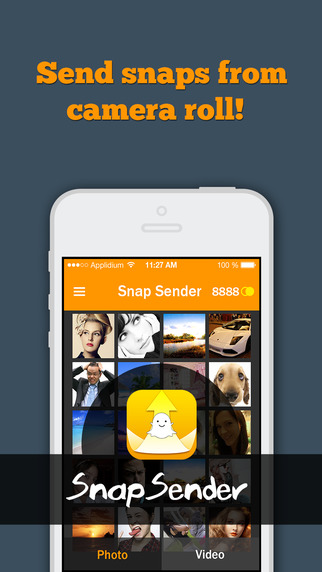 Snap Sender - sharing your photo video messages to SnapChat