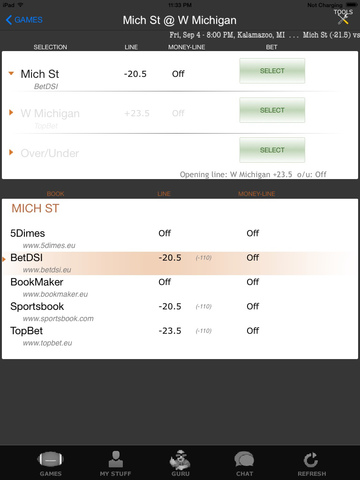 College Football Guru Lite for iPad screenshot 2